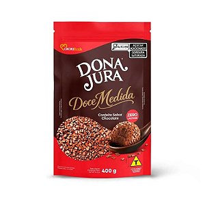 CONFEITO DOCE MEDIDA DONA JURA SABOR CHOCOLATE 400G