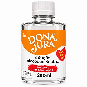 SOLUÇÃO ALCOÓLICA NEUTRA 290ML - DONA JURA