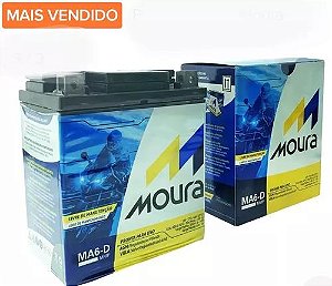 Bateria Moto Moura 6ah Ma6-d Twister-falcon-cb300-fazer 250