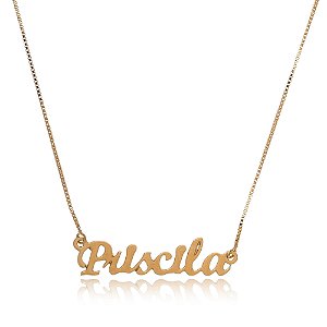 Colar personalizado com nome