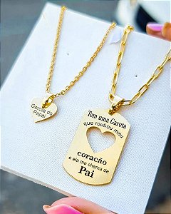 Colar pai e filha
