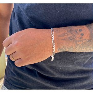 Pulseira Masculina 3x1 Prata 925