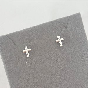 Brinco Mini Cruz com ponto de luz