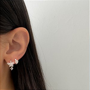 Argola click com coração