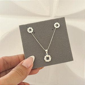 Conjunto flor luxo