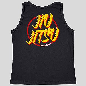 REGATA JIU JITSU POR ESCRITO - PRETO ESTONADO