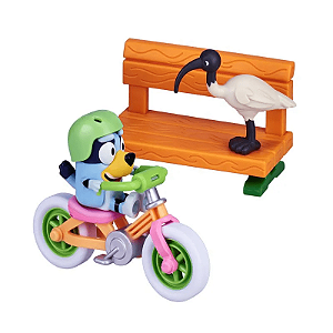 Playset Bike e Figura Bluey - Bicicleta