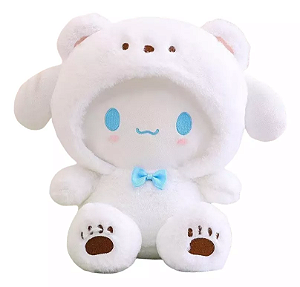Hello Kitty E Amigos - Pelúcia Urso Yuji Cinnamon roll 25 Cm