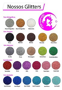 Glitter Fino Para Resina Epoxy - Potes de 5g - Tons Natureza