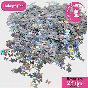 Enchimento para Resina - Borboletas Holográficas