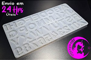 Molde de Silicone Alfabeto Invertido
