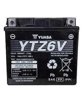 Bateria Yuasa Ytz6V Titan150 Bros150Es Biz125Es