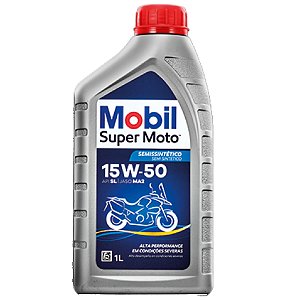 Óleo para Motor Mobil Super Moto 4T 15W-50 MX Semissintético 1L