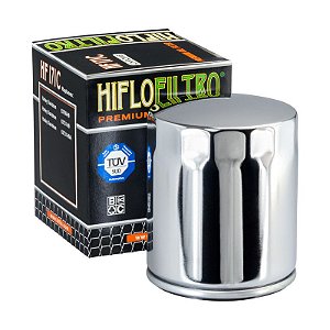 Filtro de Oleo Hiflofiltro HF171C Cromado Softail Fatboy