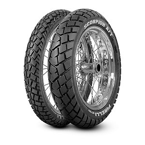 Par Pneus Pirelli Scorpion MT90 80/90-21+120/80-18 TT