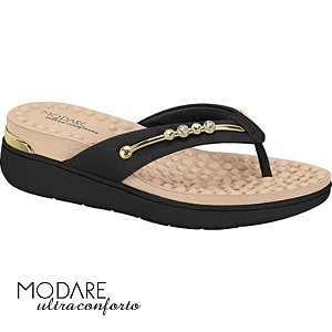 Tamanco Napa Linho Metal Preto 01 - Modare