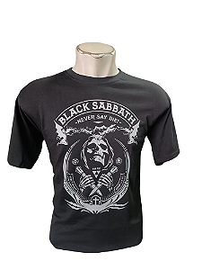 Camiseta Black Sabbath 100% Algodão