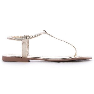 Sandália Rasteira Sii Dourada