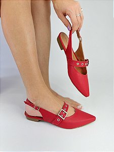 THASSIA - SLINGBACK SAPATILHA VERMELHO