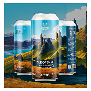 CERVEJA STORMY ISLE OF SKYE - NEW ENGLAND IPA - LATA 473 ml