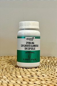 SPIRULINA SUPLEMENTO ALIMENTAR 60 CAPS 1550MG VB