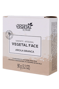 SABONETE ARTESANAL ARGILA BRANCA-90G