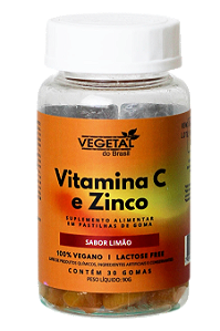 VITAMINA C E ZINCO GOMA SABOR LIMAO 90 VB