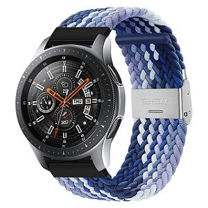 Pulseira Elástica Ajustável Para Smartwatch - Azul Mesclado