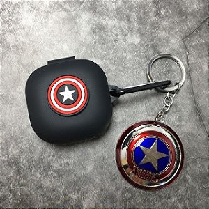 Capa Marvel Capitão América Para Galaxy Buds