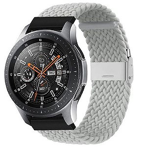 Pulseira Elástica Ajustável Para Smartwatch - Cinza Claro