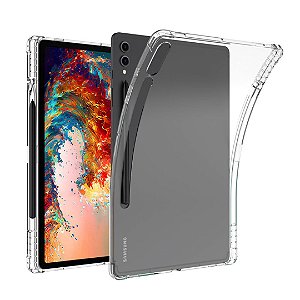Capa de Silicone Transparente para Galaxy Tab S9 Plus