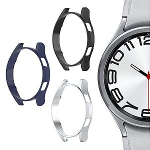 Kit Capa Preto Azul Prata Para Galaxy Watch 6 Classic