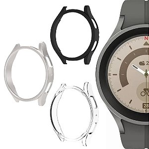 Kit Capa Preta Lunar Transparente Para Galaxy Watch 5 Pro