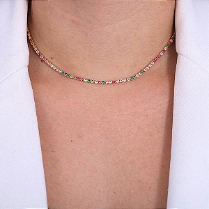 CHOKER RIVIERA COLORIDA
