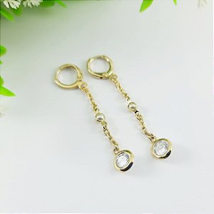 BRINCO PENDENTE COM CRISTAL