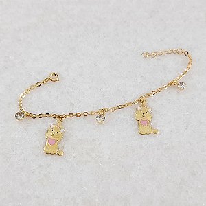 PULSEIRA INFANTIL GATINHO RESINADA