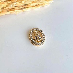 PINGENTE NOSSA SENHORA APARECIDA CRAVEJADO