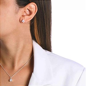 CONJUNTO PONTO DE LUZ QUADRADO EM PRATA