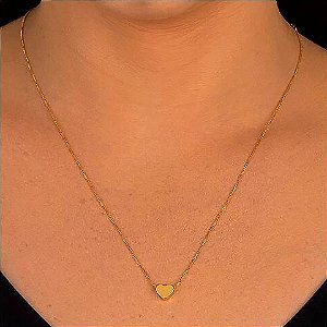 COLAR CORAÇÃO LISO