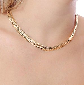 CHOKER DE MALHA MALEÁVEL (8MM)