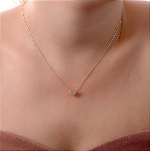 COLAR DE CORAÇÃO CRAVEJADO