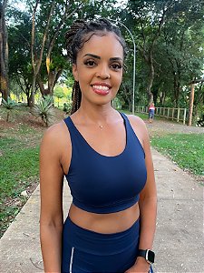 Top alta sustentação Corrida marinho – Porle + Beyummi