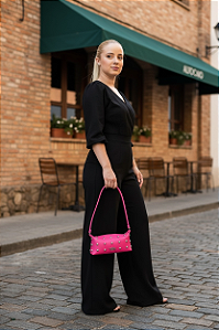 BOLSA BAGUETE LONDRES COM EFEITE FRONTAL