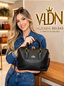 Mala Feminina em Couro Legítimo Madame | Bolsa de Mão Premium com Alça Transversal | VALDN