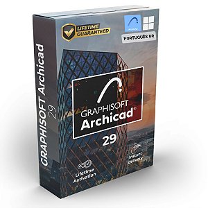 GRAPHISOFT ArchiCAD 29.3, EM PORTUGUÊS, para Windows