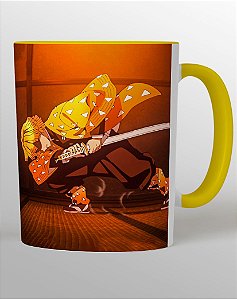 caneca demon slayer, caneca tanjiro, kimetsu no yaiba - Gato Mestre