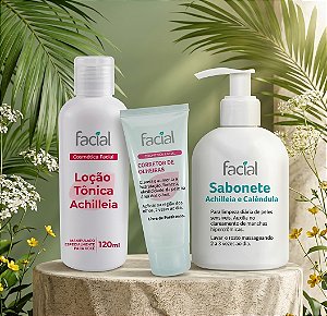 Combo Clareador de Olheiras + Sabonete + Loção Tônica de Achilleia