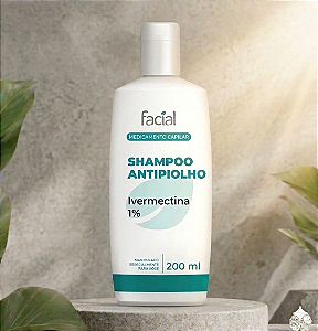 Shampoo anti piolho com Ivermectina 1% 200ml