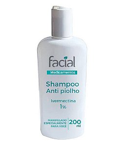 Shampoo anti piolho com Ivermectina 1% 200ml