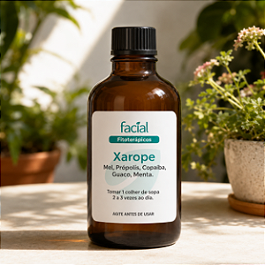 Xarope Expectorante Natural: Guaco, Mel, Própolis, Copaíba e Menta 150ml.